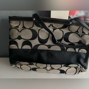 Coach black and Grey tote bag
